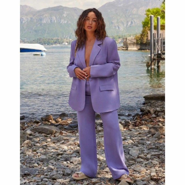 フォースandレックレス 4th and Reckless レディース ボトムス・パンツ X Mimi A.R Tailored Trouser Co Ord In Lilac ライラック