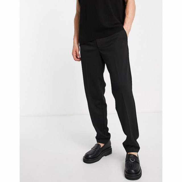 ジャック アンド ジョーンズ Jack and Jones メンズ ボトムス・パンツ Intelligence Bill Wide Fit Smart Trouser In Black ブラック