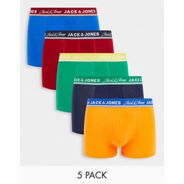 ジャック アンド ジョーンズ Jack and Jones メンズ ボクサーパンツ インナー・下着 5 Pack Trunks With Travel Bag In Multi