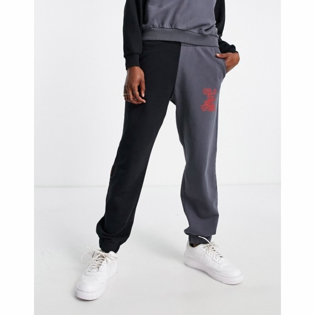 クイックシルバー Quiksilver レディース ジョガーパンツ ボトムス・パンツ X Stranger Things Upside Down Joggers In Black/Grey ブラ