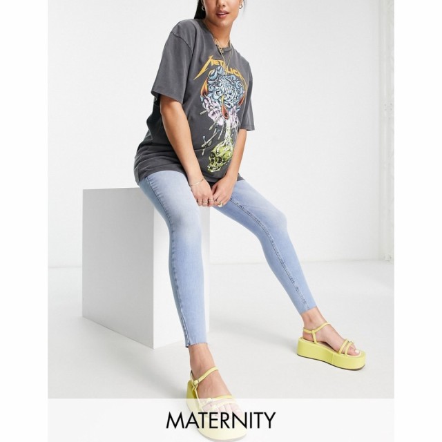 リバーアイランド River Island Maternity レディース ジーンズ・デニム スキニー ボトムス・パンツ High Rise Skinny Jean In Blue