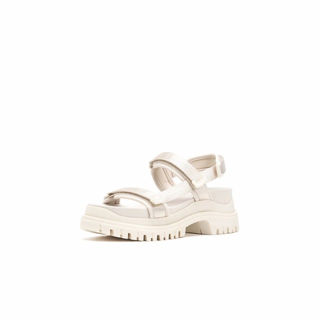 ストラディバリウス Stradivarius レディース サンダル・ミュール シューズ・靴 Chunky Sporty Sandal With Cleated Sole In Ecru エクリ