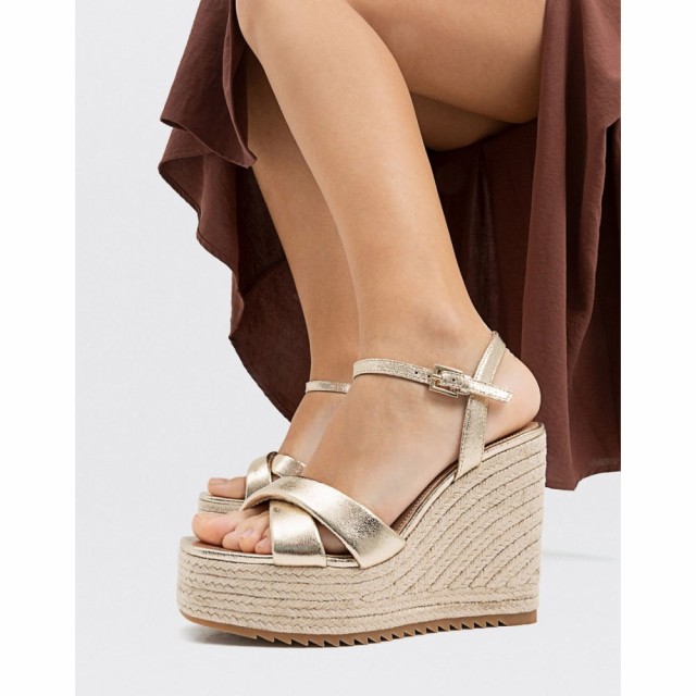 ストラディバリウス Stradivarius レディース エスパドリーユ ウェッジソール サンダル・ミュール シューズ・靴 Espadrille Wedge Sandal