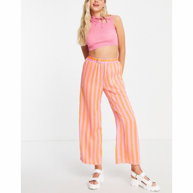 ワイ エー エス Y.A.S レディース ボトムス・パンツ Stripe Pant Co-Ord In Pink