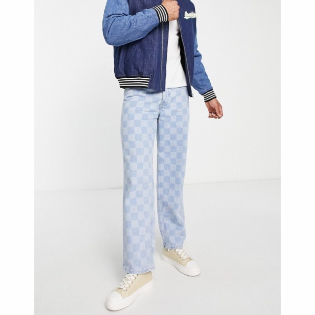 ジャック アンド ジョーンズ Jack and Jones メンズ ジーンズ・デニム Intelligence Eddie Baggy Fit Jeans In Checkerboard