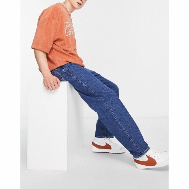 ジャック アンド ジョーンズ Jack and Jones メンズ ジーンズ・デニム ワイドパンツ Intelligence Eddie Baggy Fit Jeans In Mid Wash ブ