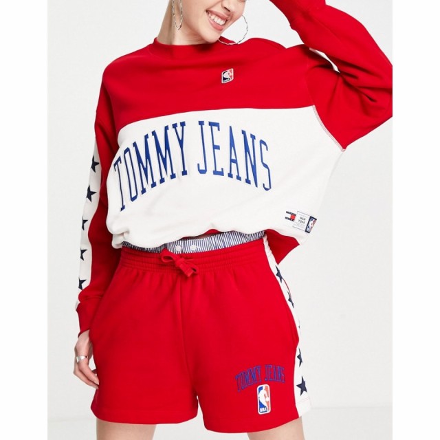 トミー ジーンズ Tommy Jeans レディース ショートパンツ ボトムス・パンツ X Nba Co-Ord Organic Cotton Sweat Shorts In Red