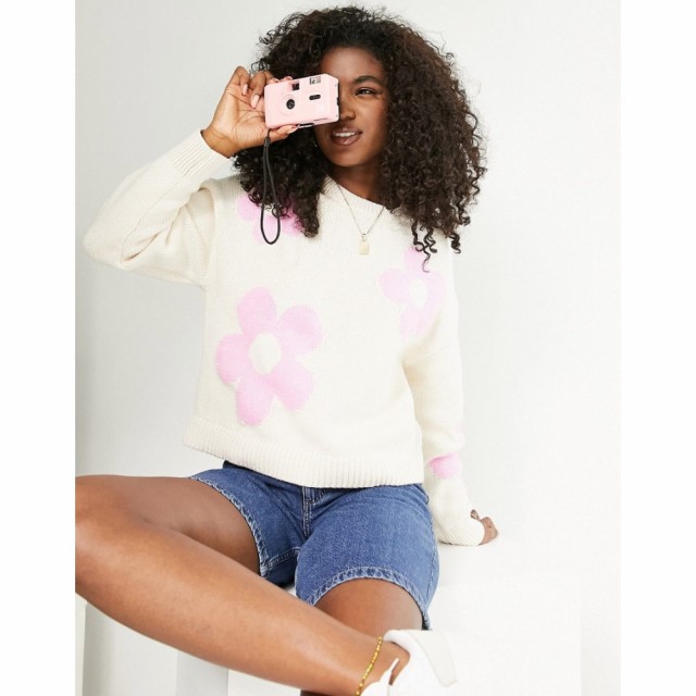 アンドアザーストーリーズ and Other Stories レディース ニット・セーター トップス Jumper In Pink Floral ベージュ