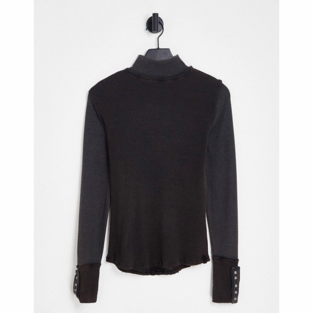 フリーピープル Free People レディース 長袖Tシャツ トップス Freya Long Sleeve Top In Black ブラック