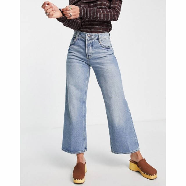 フリーピープル Free People レディース ジーンズ・デニム ボトムス・パンツ Chalet Wide Leg Jeans In Light Blue インディゴブルー