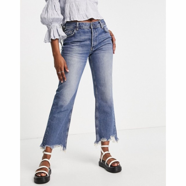 フリーピープル Free People レディース ジーンズ・デニム ボトムス・パンツ Maggie Mid Rise Straight Jeans In Blue インディゴブルー