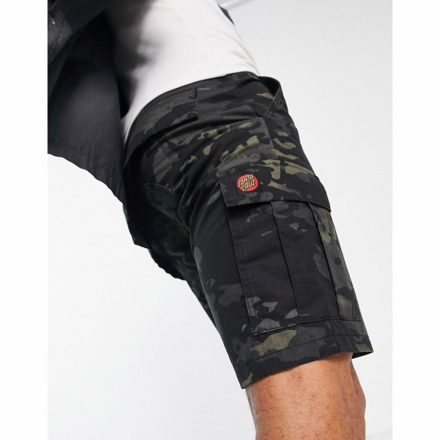 サンタクルーズ Santa Cruz メンズ ショートパンツ ボトムス・パンツ Defeat Walk Shorts In Black Camo ブラック