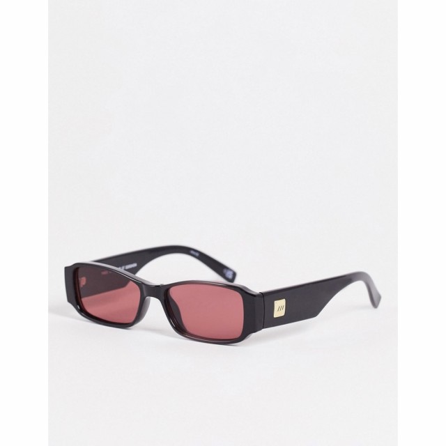 ル スペックス Le Specs ユニセックス メガネ・サングラス Tres Gauche Rectangle Sunglasses In Black Rose ブラック