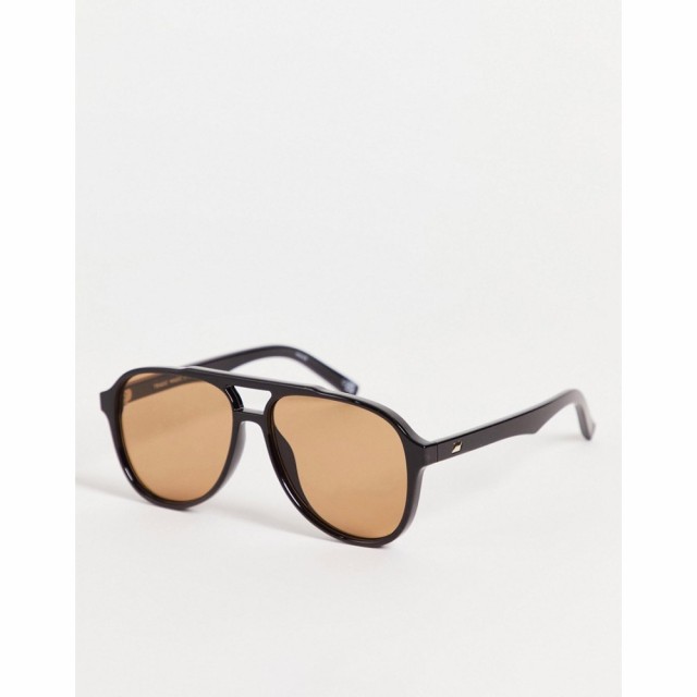 ル スペックス Le Specs ユニセックス メガネ・サングラス アビエイター Tragic Magic Aviator Sunglasses In Black Tan ブラウン