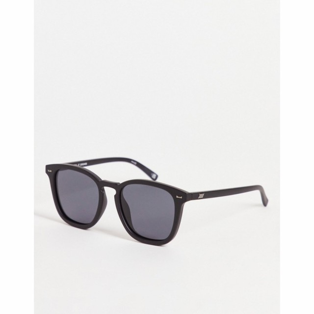 ル スペックス Le Specs ユニセックス メガネ・サングラス スクエアフレーム Big Deal Square Sunglasses In Black ブラック