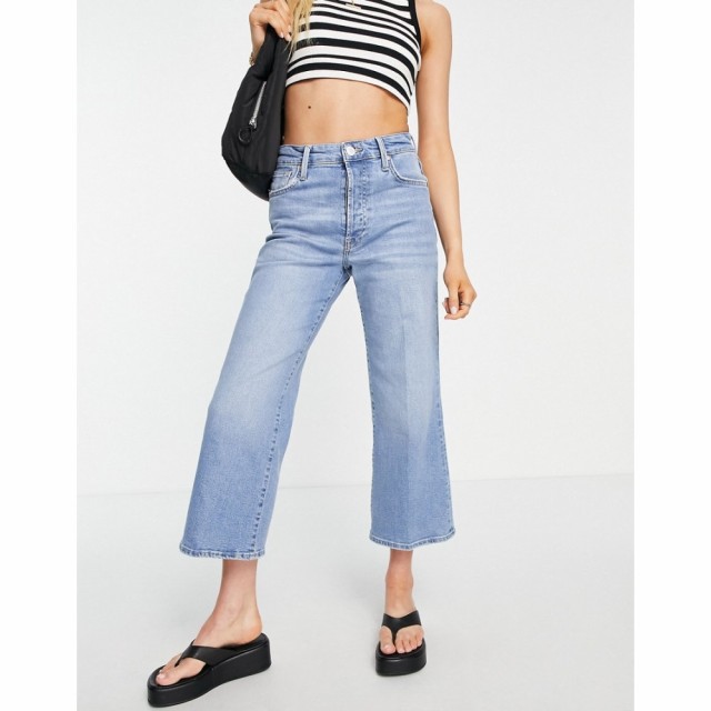 リバーアイランド River Island レディース ジーンズ・デニム ボトムス・パンツ High Rise Straight Crop Jean In Light Blue