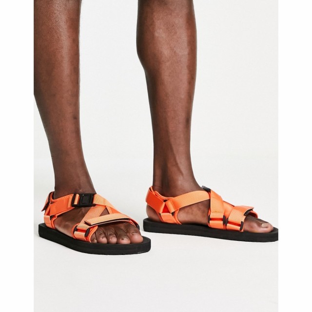 ニュールック New Look メンズ サンダル シューズ・靴 Technical Sandals In Orange オレンジ