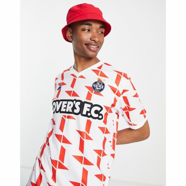 ラヴァーズ Lovers FC メンズ Tシャツ トップス LoverS Fc Diamonds Jersey T-Shirt In Red/White レッド