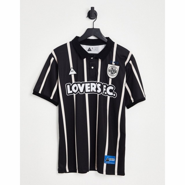 ラヴァーズ Lovers FC メンズ Tシャツ トップス LoverS Fc Pinstripe Jersey T-Shirt In Black ブラック