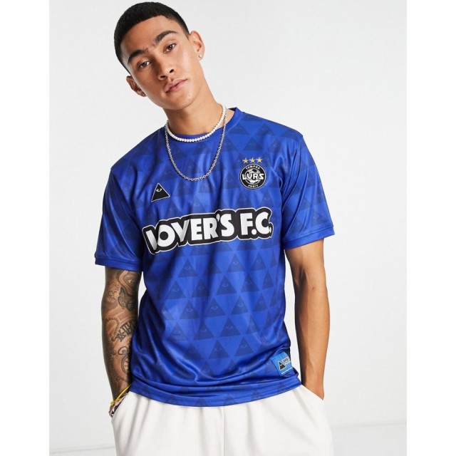 ラヴァーズ Lovers FC メンズ Tシャツ トップス LoverS Fc Asi Logo Jersey T-Shirt In Blue ブルー