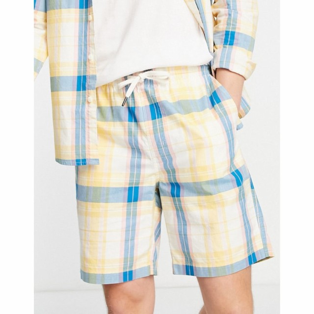 ファーラー Farah メンズ ショートパンツ ボトムス・パンツ Trehurst Check Shorts In Yellow イエロー