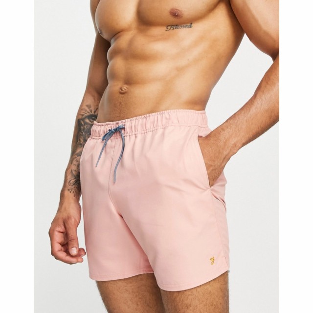 ファーラー Farah メンズ 海パン 水着・ビーチウェア Colbert Swim Shorts In Pink ピンク