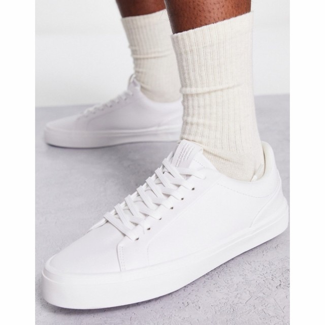 プルandベアー PullandBear メンズ スニーカー シューズ・靴 Trainer In White ホワイト