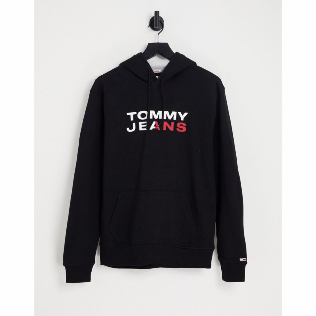 トミー ジーンズ Tommy Jeans メンズ パーカー トップス Hoodie In Black ブラック