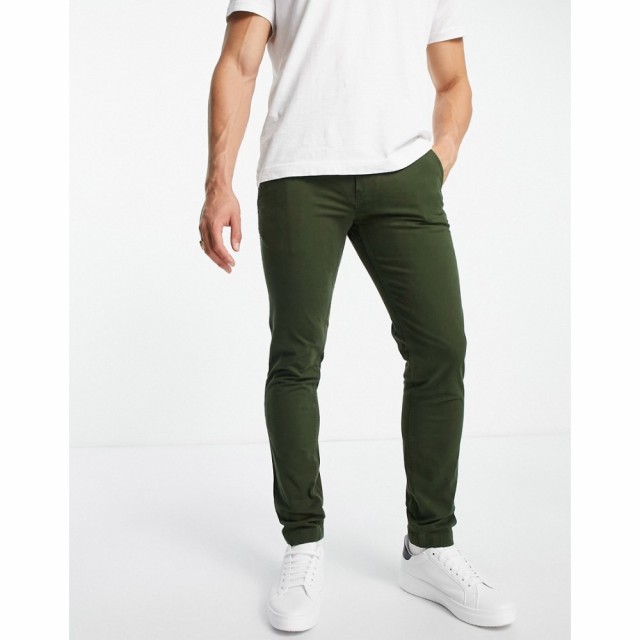 トミー ジーンズ Tommy Jeans メンズ チノパン スキニー・スリム ボトムス・パンツ Slim Chino In Green グリーン