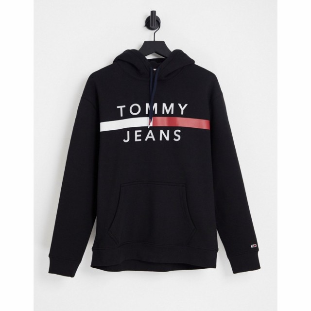 トミー ジーンズ Tommy Jeans メンズ パーカー トップス Hoodie In Black ブラック