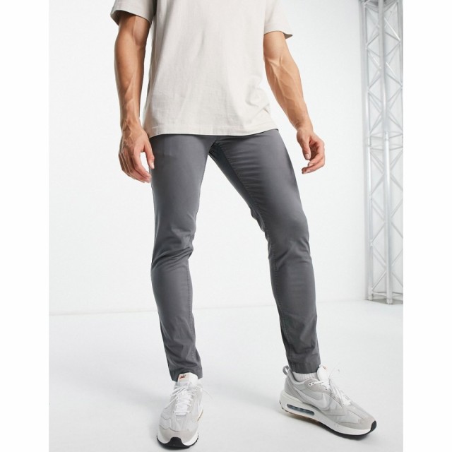 トミー ジーンズ Tommy Jeans メンズ チノパン スキニー・スリム ボトムス・パンツ Slim Fit Chino In Grey グレー