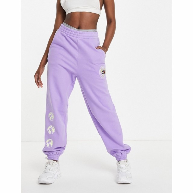 トミー ジーンズ Tommy Jeans レディース ジョガーパンツ ボトムス・パンツ Logo Jogger In Lilac