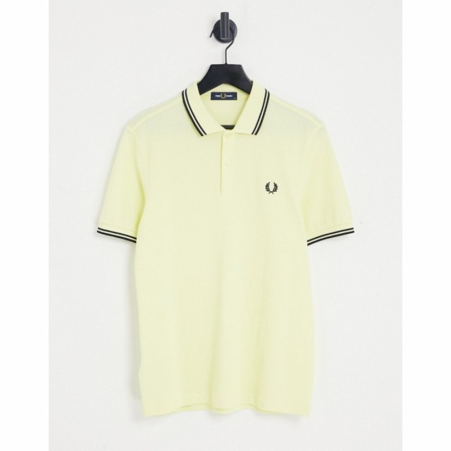 フレッドペリー Fred Perry メンズ ポロシャツ トップス Twin Tipped Polo Shirt In Yellow イエロー