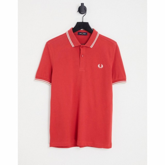 フレッドペリー Fred Perry メンズ ポロシャツ トップス Twin Tipped Polo Shirt In Red レッド