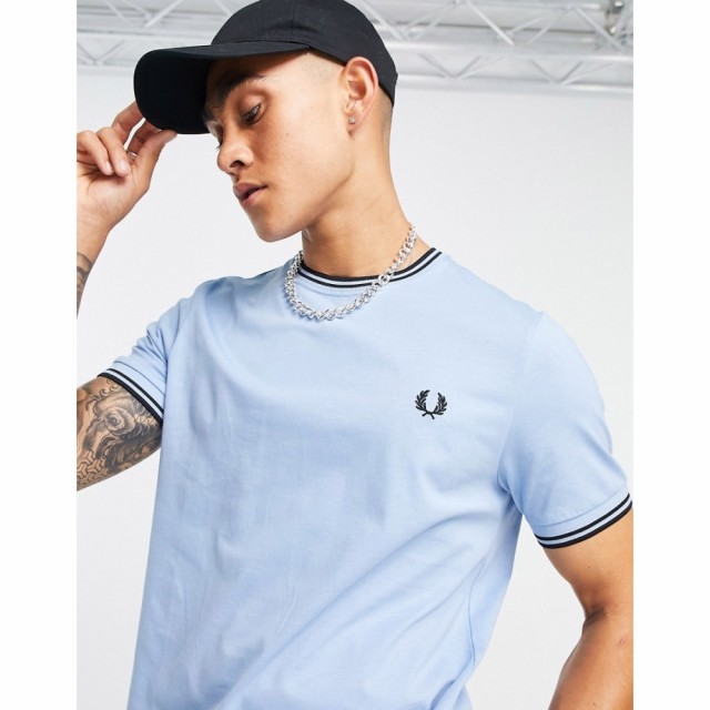 フレッドペリー Fred Perry メンズ Tシャツ トップス Twin Tipped T-Shirt In Blue ブルー