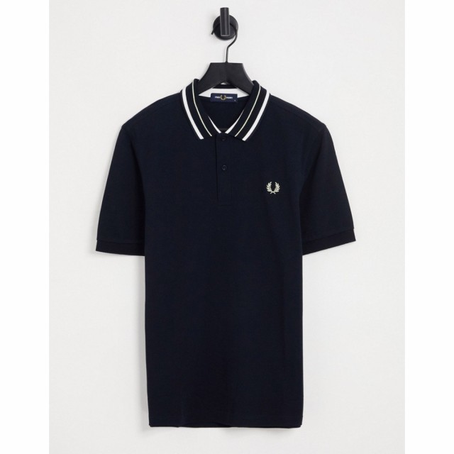 フレッドペリー Fred Perry メンズ ポロシャツ トップス Tramline Tipped Polo Shirt In Navy ネイビー