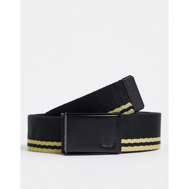 フレッドペリー Fred Perry メンズ ベルト Tipped Webbing Belt In Black ブラック