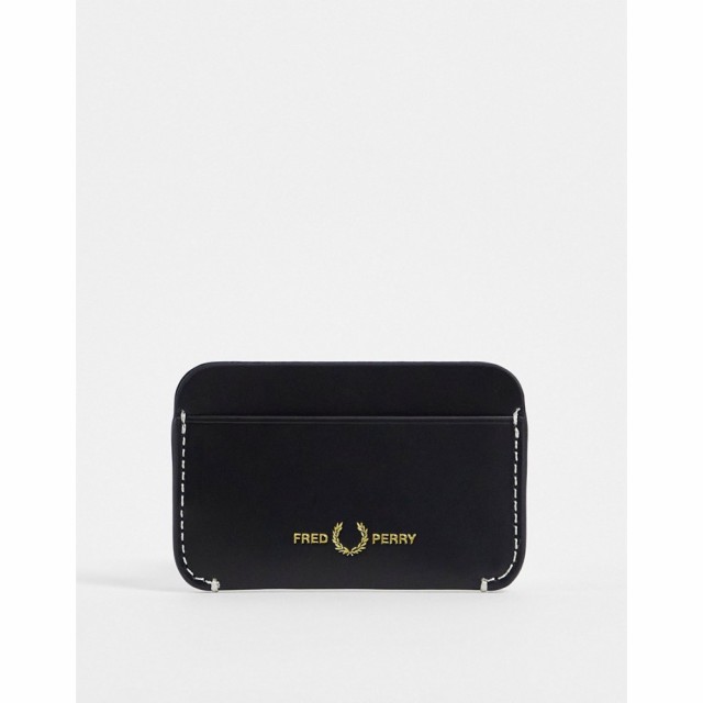 フレッドペリー Fred Perry メンズ カードケース・名刺入れ カードホルダー Matte Leather Card Holder In Black ブラック