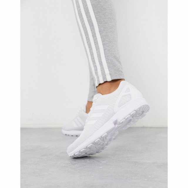 アディダス adidas Originals レディース スニーカー シューズ・靴 Zx Flux Trainers In White ホワイト