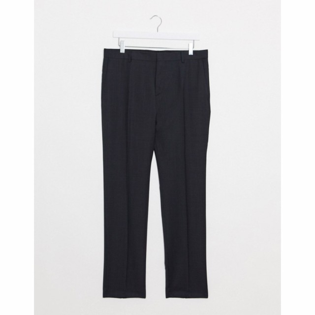 カルバンクライン Calvin Klein メンズ スラックス ボトムス・パンツ Paris Modern Textuerd Suit Trousers ブラック