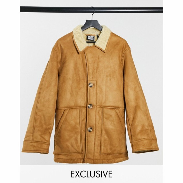 リクレイム ヴィンテージ Reclaimed Vintage メンズ ジャケット アウター Inspired Faux Shearling Jacket In Tan タン