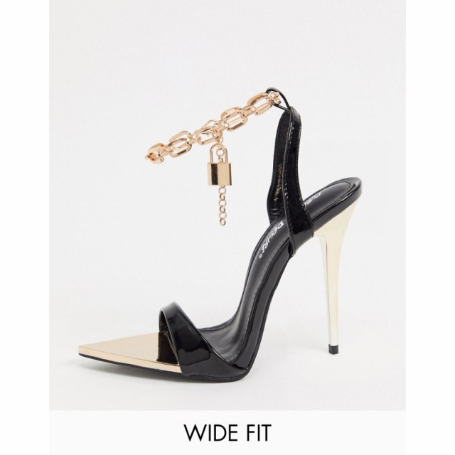 パブリックディザイア Public Desire Wide Fit レディース サンダル・ミュール シューズ・靴 Triumph Heeled Sandals With Padlock Ankle