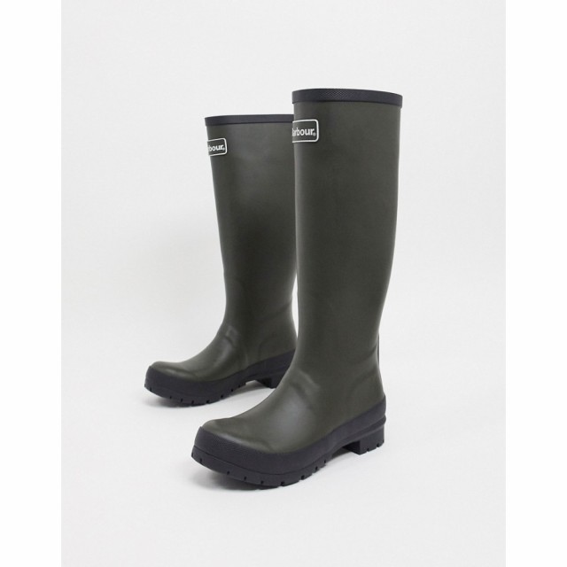 バブアー Barbour レディース レインシューズ・長靴 ウェリントンブーツ シューズ・靴 Abbey Tall Wellington Boot With Logo Detail In