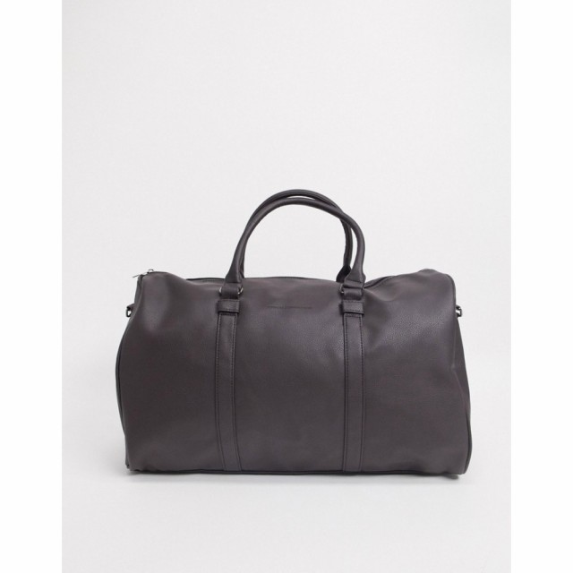 フレンチコネクション French Connection メンズ ボストンバッグ・ダッフルバッグ バッグ Faux Leather Weekend Holdall Bag In Brown ブ