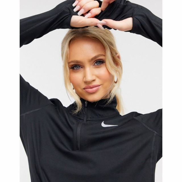 ナイキ Nike Running レディース トップス Element Half Zip Long Sleeve Top In Black ブラック