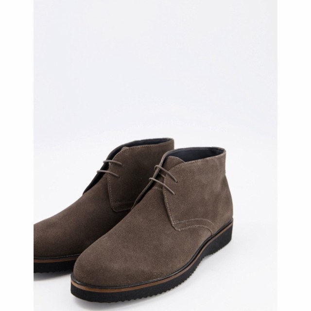 シュー Schuh メンズ ブーツ チャッカブーツ シューズ・靴 Griffin Chukka Boots In Charcoal Suede グレー