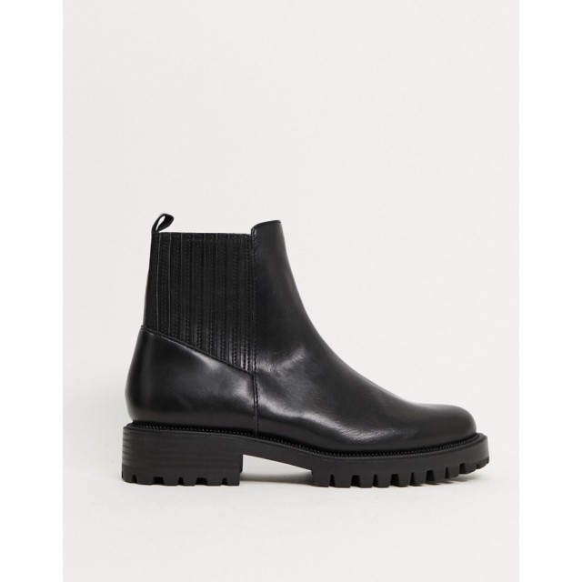 ストラディバリウス Stradivarius レディース ブーツ チェルシーブーツ シューズ・靴 Chunky Chelsea Boots In Black ブラック