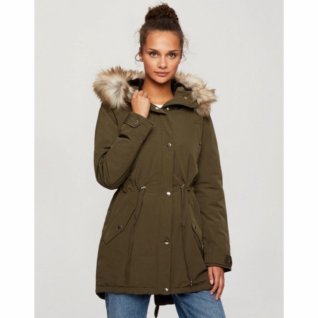 ミス セルフリッジ Miss Selfridge レディース コート アウター Luxe Parka In Khaki グリーン