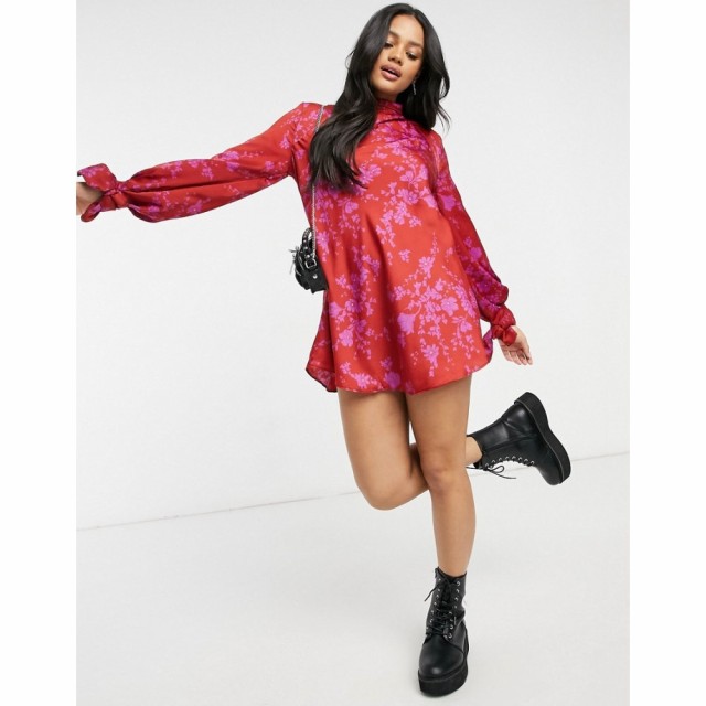 フリーピープル Free People レディース ワンピース ミニ丈 ワンピース・ドレス Aries Printed Mini Dress In Pink Multi