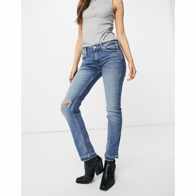 フリー ピープル We The Free by Free People レディース ジーンズ・デニム スキニー・スリム Cuffed Slim Boyfriend Jean In Mid Wash B